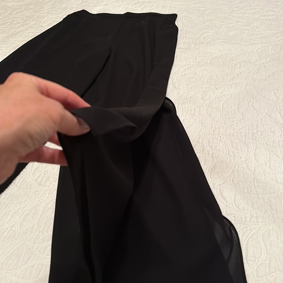 Black Crepe Evening Pants - Picture 2 of 4